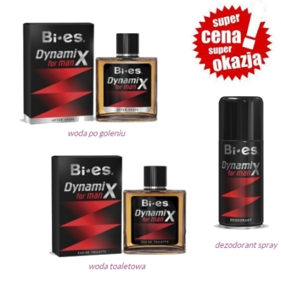 Bi Es Dynamix Classic - zestaw promocyjny, woda toaletowa, dezodorant, woda po goleniu