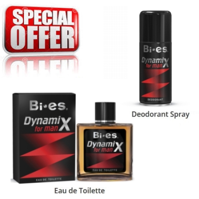 Bi Es Dynamix Classic - zestaw promocyjny, woda toaletowa, dezodorant