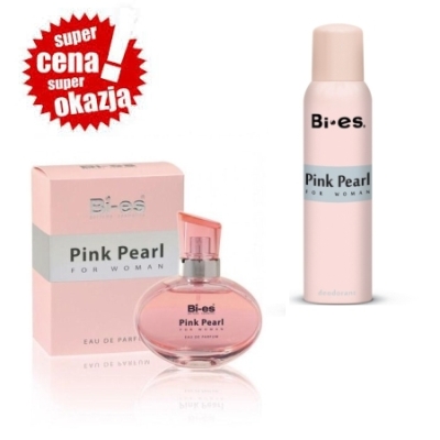 Bi Es Pink Pearl - zestaw promocyjny, woda perfumowana, dezodorant