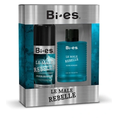 Bi Es Le Male Rebelle Pour Homme - zestaw, woda toaletowa, dezodorant