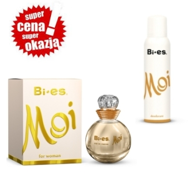 Bi Es Moi White - zestaw promocyjny, woda perfumowana, dezodorant