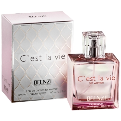 JFenzi Cest La Vie - zestaw promocyjny dla kobiet, woda perfumowana 100 ml, roll-on 10 ml