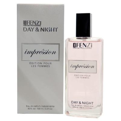 JFenzi Day & Night Impression - zestaw promocyjny dla kobiet, woda perfumowana 100 ml, perfumowana mgiełka do ciała [body splash] 200 ml