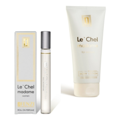 JFenzi Le Chel Madame - zestaw promocyjny dla pań, woda perfumowana roll-on 10 ml, balsam do ciala 200 ml
