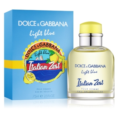Q. Dolce Gabbana Light Blue Italian Zest Homme - woda toaletowa 75 ml