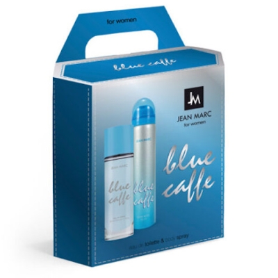Jean Marc Blue Caffe - zestaw, woda toaletowa, dezodorant