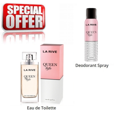 La Rive Queen of Life - zestaw promocyjny, woda perfumowana, dezodorant
