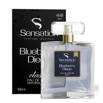 Sensation 441 Men BlueBerry Diego - odpowiednik perfum Mr. Burberry Indigo , woda perfumowana 100 ml