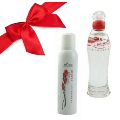 Bi Es Fleur - zestaw, woda perfumowana tester, dezodorant