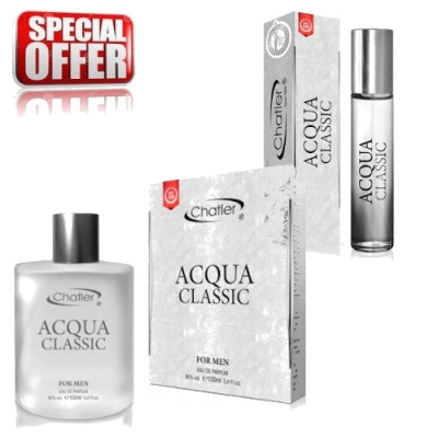 Chatler Acqua Classic Men - zestaw promocyjny, woda perfumowana 100 ml, woda perfumowana 30 ml