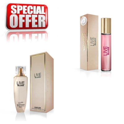 Chatler Bluss Live - zestaw, woda perfumowana 100 ml + woda perfumowana 30 ml