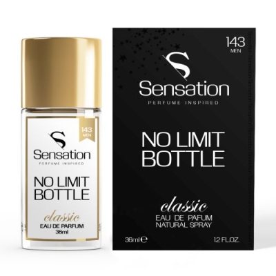 Sensation 143 No Limit Bottle - odpowiednik perfum Boss Unlimited, męska woda perfumowana 36 ml