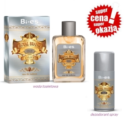 Bi Es Royal Brand Old Light - zestaw promocyjny, woda toaletowa, dezodorant