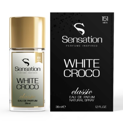 Sensation 151 White Croco - odpowiednik perfum Lacoste L 12.12 White, woda perfumowana dla mężczyzn 36 ml