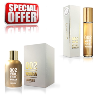 Chatler 002 View Women - zestaw promocyjny, woda perfumowana 100 ml, woda perfumowana 30 ml