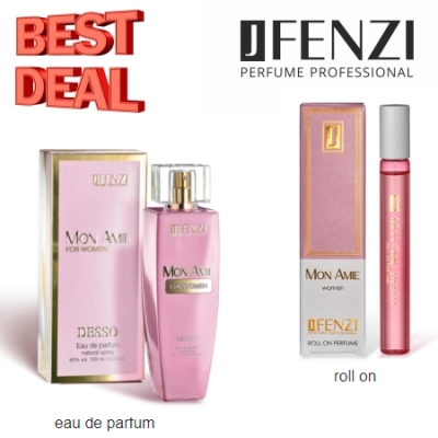 JFenzi Desso Mon Amie Women - zestaw promocyjny, woda perfumowana, roll-on