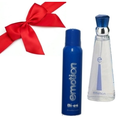 Bi Es Emotion Blue - zestaw promocyjny, woda toaletowa tester, dezodorant