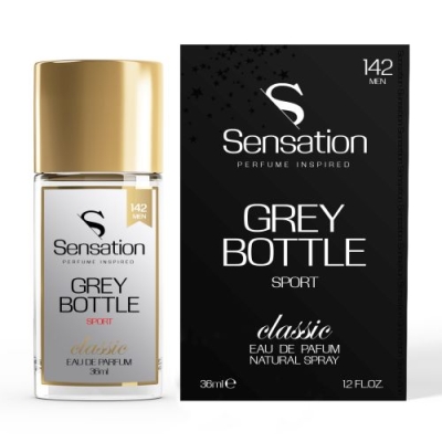 Sensation 142 Grey Bottle Sport - odpowiednik perfum Boss Bottled Sport, woda perfumowana 36 ml