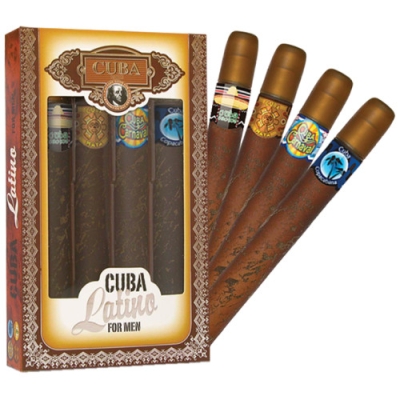 Cuba Latino Men - CopaCabana, Carnaval, Maya, Cactus - zestaw 4 x 35 ml