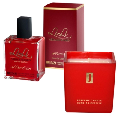 JFenzi Lili Ardagio Affection - zestaw promocyjny, woda perfumowana 100 ml, świeca sojowa o zapachu perfum Ardagio Affection