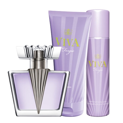Avon Viva by Fergie - zestaw, woda perfumowana, dezodorant perfumowany, balsam do ciała