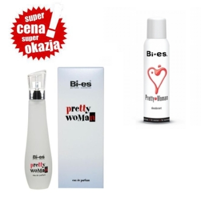 Bi Es Pretty Woman - zestaw promocyjny, woda perfumowana, dezodorant