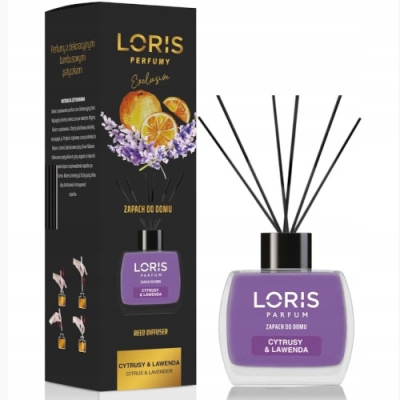 Cytrusy i Lawenda, Patyczki zapachowe Loris - 120 ml