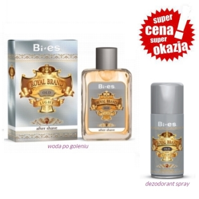 Bi Es Royal Brand Old Light - zestaw promocyjny, woda po goleniu, dezodorant