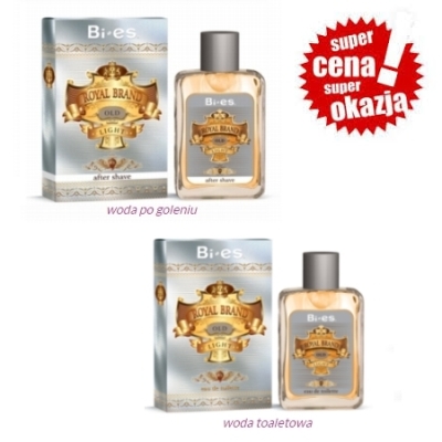 Bi Es Royal Brand Old Light - zestaw promocyjny, woda toaletowa, woda po goleniu